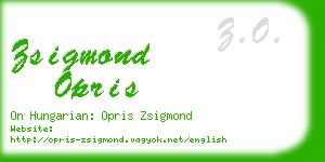 zsigmond opris business card